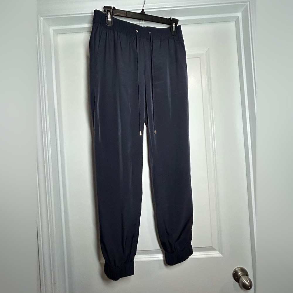 Michael Kors Black Track Pants with Elastic Waistband